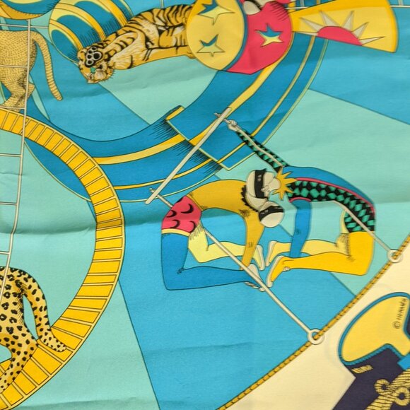 Vintage Hermes circus scarf 1982 - Picture 11 of 12